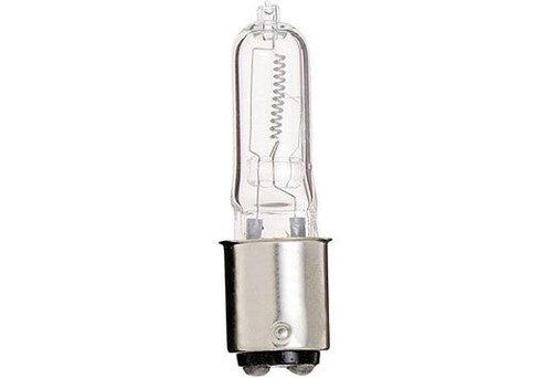 Halco Lighting Technologies 2501 Single Ended JD-Type Halogen Clear T4 Bulb 130V 100W 2950K BA15D Base 1700 Lumens 2000 Avg Life 99 CRI Dimmable