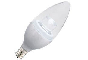 Halco Lighting Technologies 6436 LED Bullet (B11) Chandelier Bulb Chrome Candelabra (E12) Base 120V 180 Lumen 25000 hours 82 CRI Dimmable