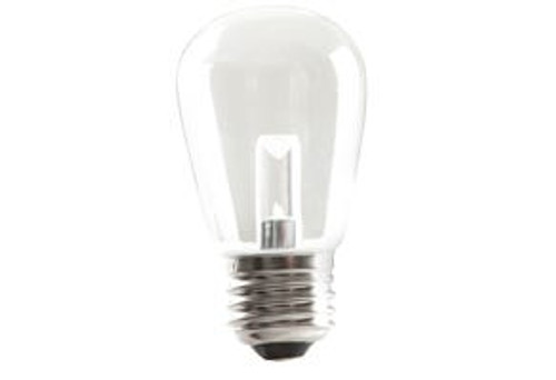 Halco Lighting Technologies 7655 LED Sign S-Type S14 Lamp Clear 1.4W watts 2700K 120V 35 Lumen Medium (E26) base 25000 hours 82 CRI Dimmable