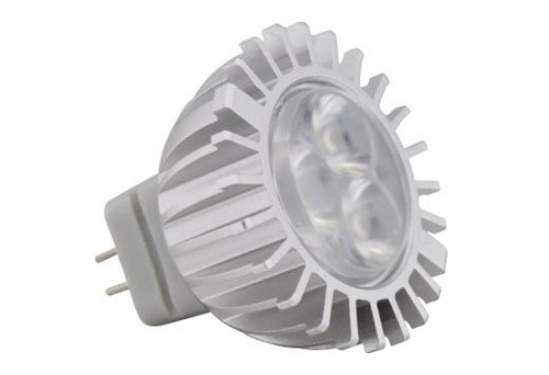 Halco Lighting Technologies 8360 LED MR11 Narrow Flood 3W 22 Degree 2700K GU4 Base 10-18V - 230 Lumen - 40000 hours - 80CRI