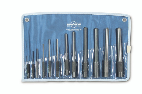 Wright Tools 9682 12 PiecesÑRoll Pin Pilot Punches Set