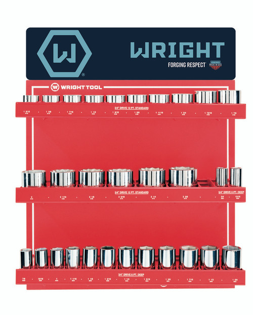 Wright Tools D947 Fractional Standard & Deep Sockets