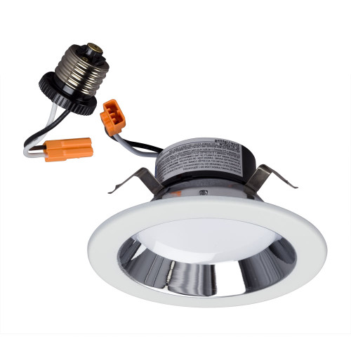 Galaxy Lighting RL-RT400CW-1 Dimmable 4" LED Retrofit Downlight Kit with Chrome Reflector