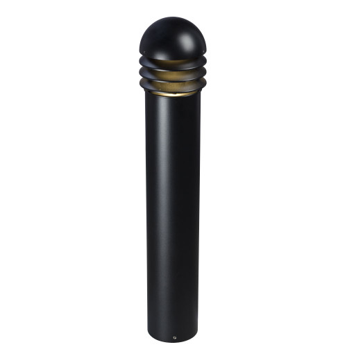 Galaxy Lighting 322923BK 5" Bollard Med. Base Dome top (Dimmable LED 11W A Bulb 3000K Included), IP65 Rated