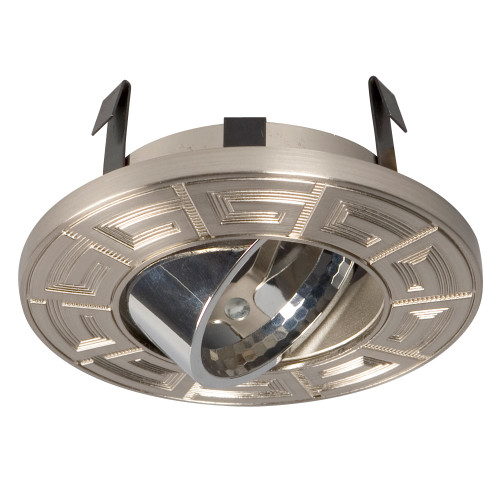 Galaxy Lighting 638BN/CH 3" Low / Line Voltage Decorative Gimbal Ring - Brushed Nickel / Chrome