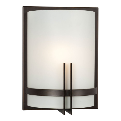 Galaxy Lighting 211690ORB Wall Sconce - Oil Rubbed Bronze with Frosted White Glass