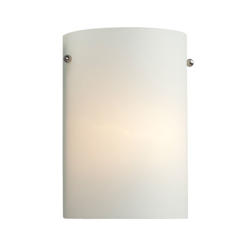 Galaxy Lighting 260331BN-113EB Wall Sconce - in Brushed Nickel with White Glass