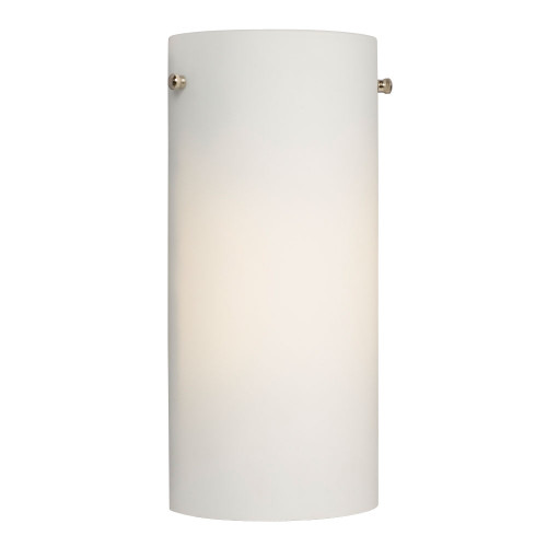 Galaxy Lighting 260332BN-118EB Wall Sconce - in Brushed Nickel with White Glass