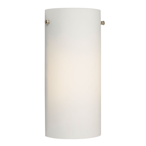 Galaxy Lighting 260332BN-218GU Wall Sconce - in Brushed Nickel with White Glass