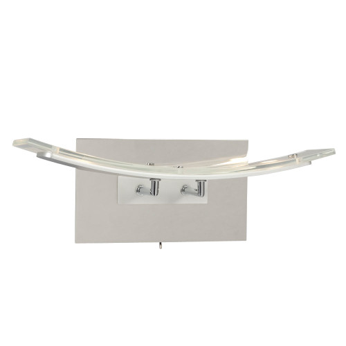 Galaxy Lighting L217940CH LED Wall Sconce (2 x 5W) in Chrome with On/Off Switch
