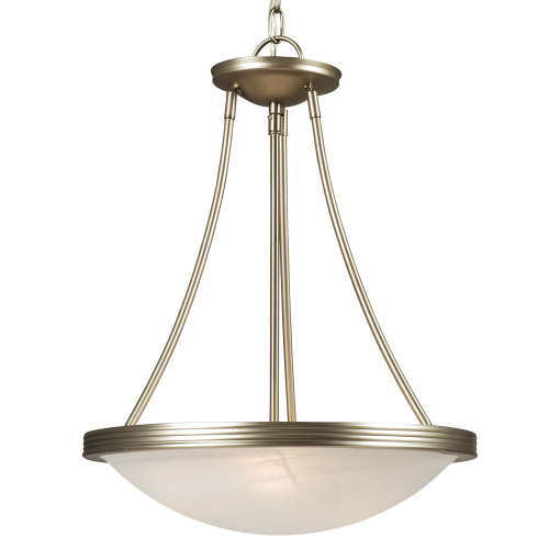 Galaxy Lighting 811480PT-218EB Pendant - in Pewter finish with Marbled Glass