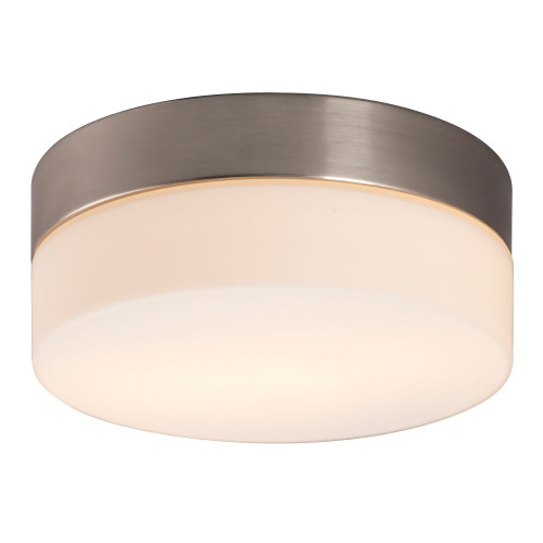 Galaxy Lighting 612312BN Flushmount - Brushed Nickel with Satin White Glass