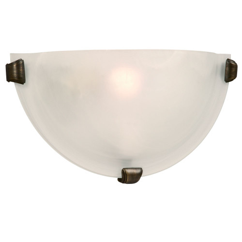 Galaxy Lighting 208612ORB Wall Sconce - Oil Rubbed Bronze w/ Marbled Glass