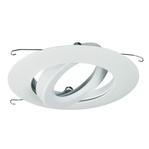 Galaxy Lighting 519WH 6" Line Voltage Gimbal Ring - White