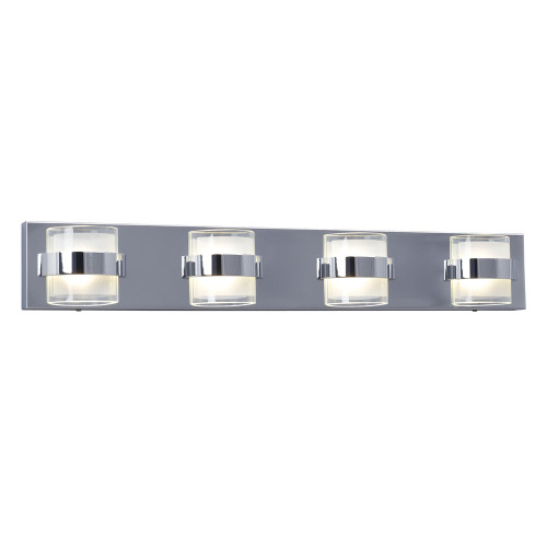 Galaxy Lighting L724599CH 4-L Dimmable LED VANITY CH