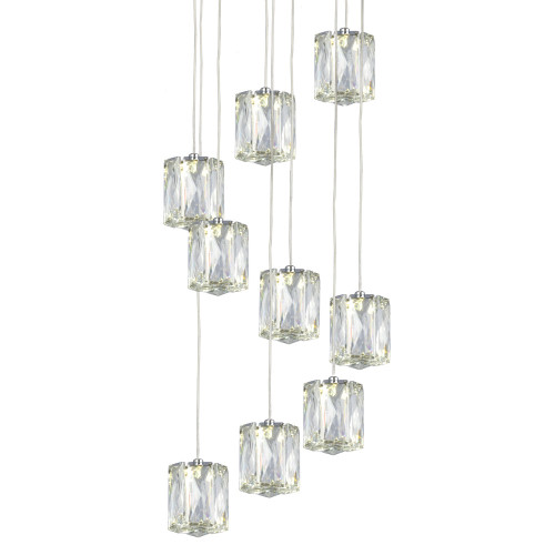 Galaxy Lighting L923067CH 9L PENDANT CH