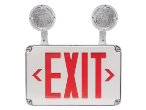 EXIT EMERGENCY COMBO, THERMOPLASTIC, RED LETTERS, WHITE, BATTERY BACKUP, WET LOCATIONS | EXC-RW-WL | 109745 | Maxlite | Maxlite at lightingandsupplies.com EXIT EMERGENCY COMBO, THERMOPLASTIC, RED LETTERS, WHITE, BATTERY BACKUP, WET LOCATIONS | EXC-RW-WL | 109745 | Maxlite | Maxlite at lightingandsupplies.com