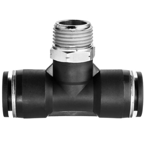 USA Sealing ZUSA-TF-PTC-445 Push to Connect Tube Fittings-Tee Adapter-Tube to Male Threaded Pipe