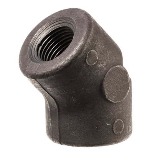 USA Sealing ZUSA-PF-6526 Black Coated Steel Class 3000 45 Degree Elbow