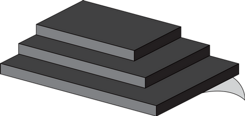 USA Sealing ZUSA-NGF-1 Natural Gum Foam Sheets and Strips - with Adhesive