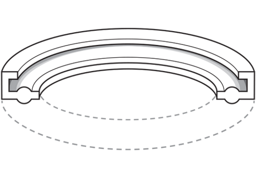 USA Sealing BULK-SG-FL-H1 FDA Buna-N Sanitary Gasket with Flange