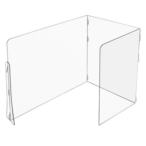 USA Sealing BULK-JPD-1 J-Shape Plastic Classroom Desk Dividers