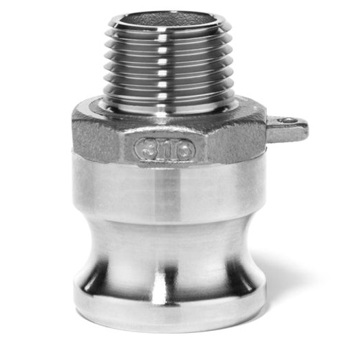 USA Sealing BULK-CGF-56 Type F Adapter with Threaded NPT Male End - 316SS