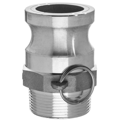 USA Sealing BULK-CGF-144 Type F Adapter with Threaded NPT Male End - Aluminum