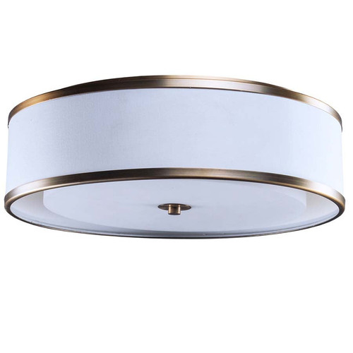 Arkansas Lighting 3980C 20" Ceiling Fixture with Brushed Brass Metal Trim