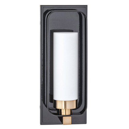 Arkansas Lighting 4179C-BK 14" Antique Brushed Brass and Satin Black Aluminum Wall Sconce (finish on inside and outside of metal shade) Arkansas Lighting 4179C-BK 14" Antique Brushed Brass and Satin Black Aluminum Wall Sconce (finish on inside and outside of metal shade)