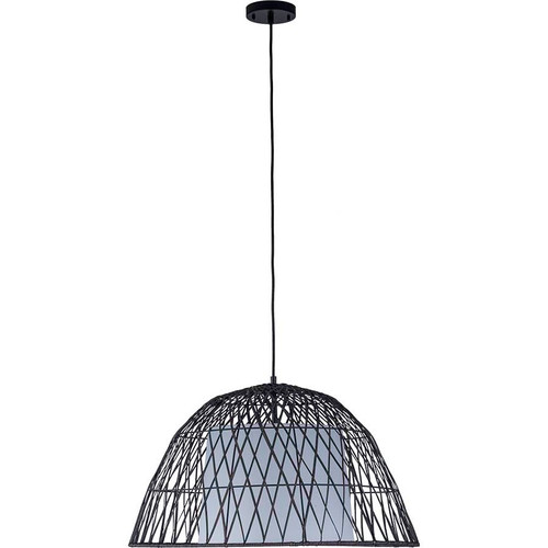 Arkansas Lighting 4246P 28" diameter Wicker Pendant shown in Deep Forest Brown with White Linen Inner Shade Arkansas Lighting 4246P 28" diameter Wicker Pendant shown in Deep Forest Brown with White Linen Inner Shade