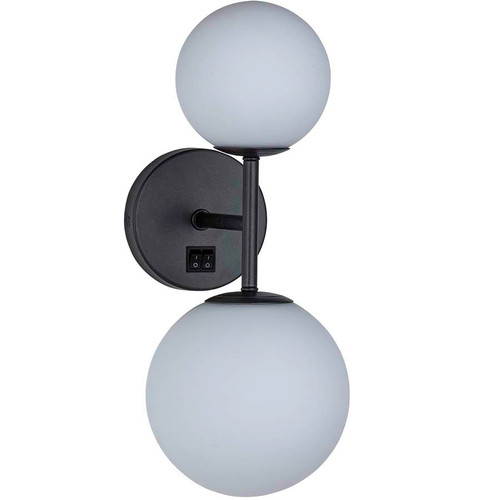 Arkansas Lighting 4266S 14-7/8"H Wall Lamp shown in Gunmetal Powder Coat with Milk White Glass Globes Arkansas Lighting 4266S 14-7/8"H Wall Lamp shown in Gunmetal Powder Coat with Milk White Glass Globes