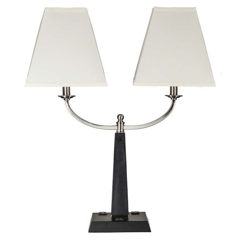 Arkansas Lighting 5631EOR 28" Brushed Nickel/Matte Black Table Lamp