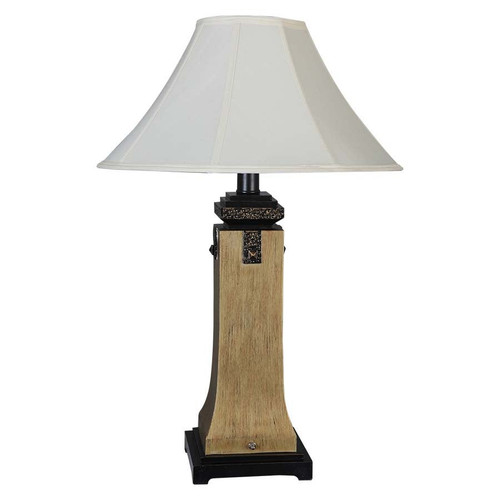 Arkansas Lighting Tarnished Silver Desk Lamp & Faux Silk Shade 30"H Tarnished Silver Table Lamp