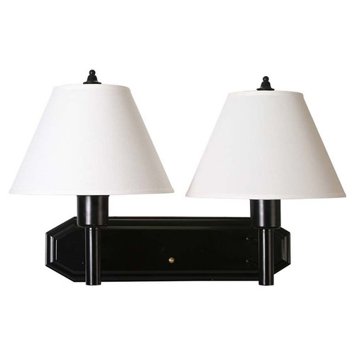 Arkansas Lighting 5817D 16-7/8"H Dark Bronze Double Arm Wall Lamp Arkansas Lighting 5817D 16-7/8"H Dark Bronze Double Arm Wall Lamp