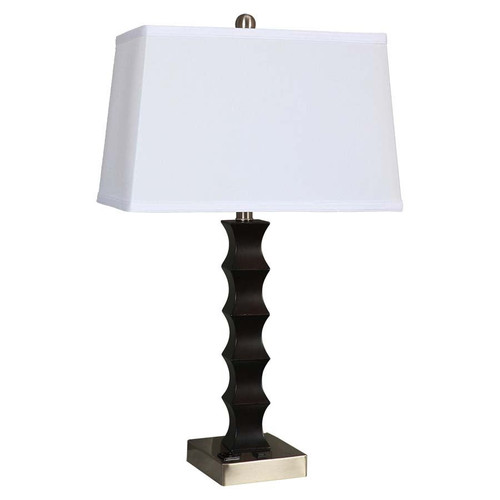 Arkansas Lighting 6065EO 27.5"H Espresso and Brushed Nickel Table Lamp