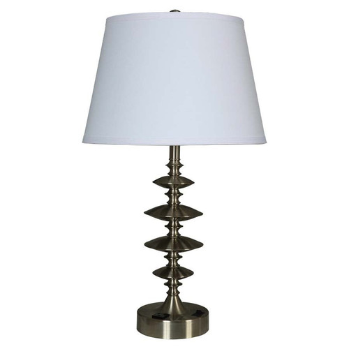 Arkansas Lighting 6067EO 26.5"H Brushed Nickel Table Lamp