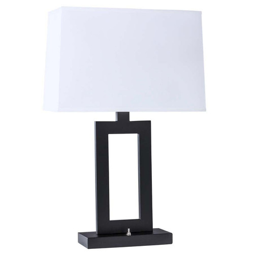 Arkansas Lighting 6073TD-BK 28" Matte Black Table Lamp