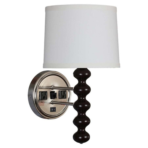 Arkansas Lighting 6100S 16" Single Wall Lamp with on/off rocker switch at back plate Arkansas Lighting 6100S 16" Single Wall Lamp with on/off rocker switch at back plate