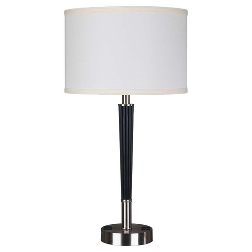 Arkansas Lighting Brushed Nickel Desk Lamp with Textured Base 28.5" Espresso and Brushed Nickel table lamp