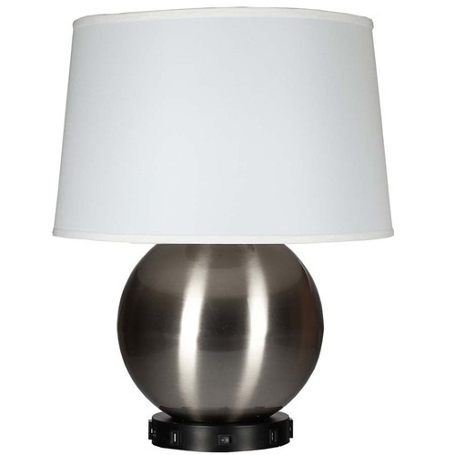 Arkansas Lighting 6227E2O-USB 24" Brushed Nickel and Oil Rubbed Bronze Table Lamp