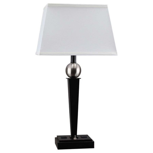 Arkansas Lighting 6229E2OD 26.25" Oil Rubbed Bronze Table Lamp with Brushed Nickel accents