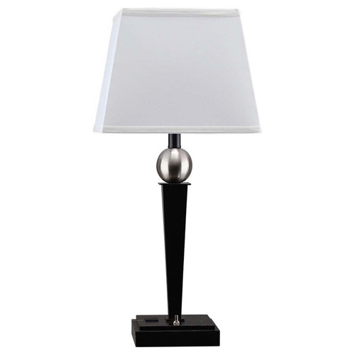 Arkansas Lighting 6229EO 26.25" Oil Rubbed Bronze Table Lamp with Brushed Nickel accents