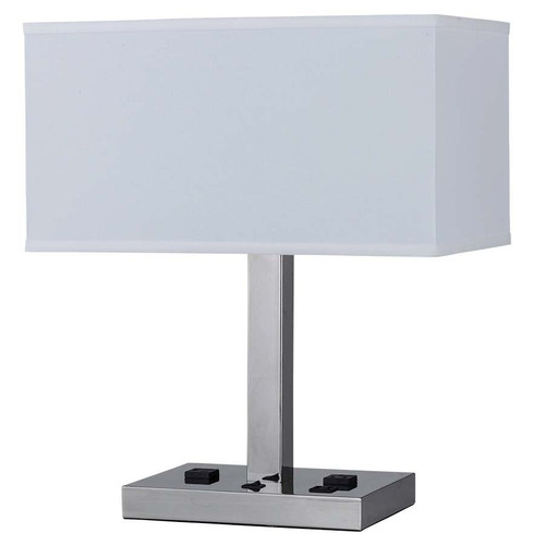 Arkansas Lighting 6254E2OUD-PN 20" Polished Nickel Table Lamp