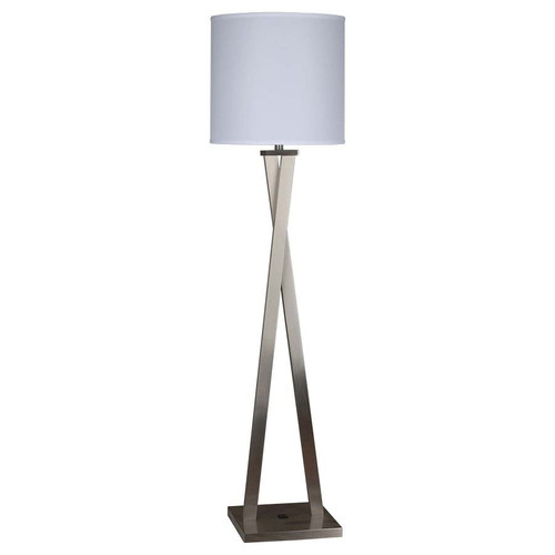 Arkansas Lighting 6263FKD 62.5" Brushed Nickel Floor Lamp