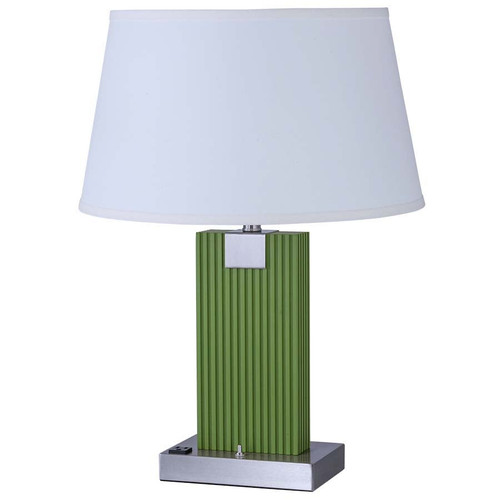 Arkansas Lighting 6277EOD-GK 26" Brushed Nickel and Gecko Wood Table Lamp Arkansas Lighting 6277EOD-GK 26" Brushed Nickel and Gecko Wood Table Lamp