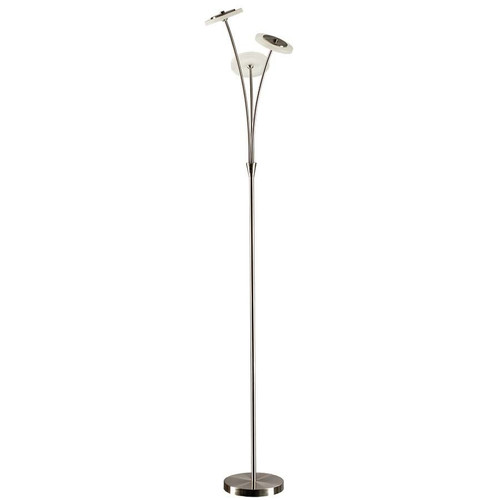 Arkansas Lighting 6304FKD-LED 63"H Brushed Nickel Floor Lamp