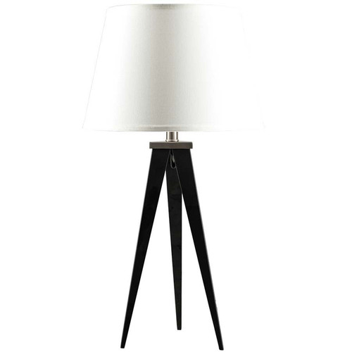 Arkansas Lighting Espresso Table Lamp with Brushed Nickel 27.5"H Espresso and Brushed Nickel Table Lamp