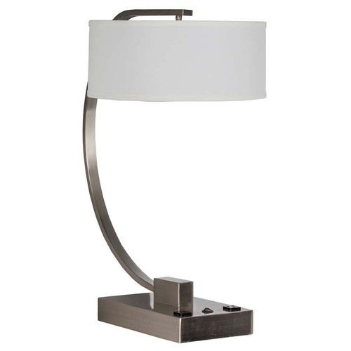 Arkansas Lighting 6329E2OD 25-5/8" Brushed Nickel Table Lamp Arkansas Lighting 6329E2OD 25-5/8" Brushed Nickel Table Lamp
