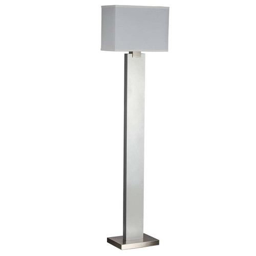 Arkansas Lighting 6335FKD 60" Silver and Brushed Nickel Floor Lamp